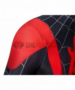 OneHeroSuits Zentai/Jumpsuit Miles Morales Suit Into The Spider Verse Black Bodysuit