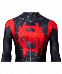 OneHeroSuits Zentai/Jumpsuit Miles Morales Suit Into The Spider Verse Black Bodysuit