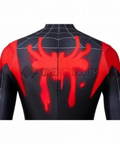 OneHeroSuits Zentai/Jumpsuit Miles Morales Suit Into The Spider Verse Black Bodysuit