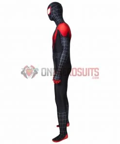 OneHeroSuits Zentai/Jumpsuit Miles Morales Suit Into The Spider Verse Black Bodysuit