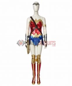 OneHeroSuits Diana Prince Cosplay Boots Wonder Woman 1984 Red Cosplay Shoes Costumes