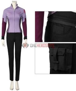 OneHeroSuits Costumes 2021 New Hawkeye Kate Bishop Purple Cosplay Costume Halloween Dress Up Suit