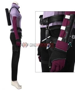 OneHeroSuits Costumes 2021 New Hawkeye Kate Bishop Purple Cosplay Costume Halloween Dress Up Suit
