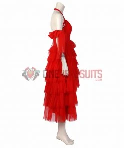 OneHeroSuits The Suicide Squad 2 Harley Quinn Red Dress Cosplay Costume