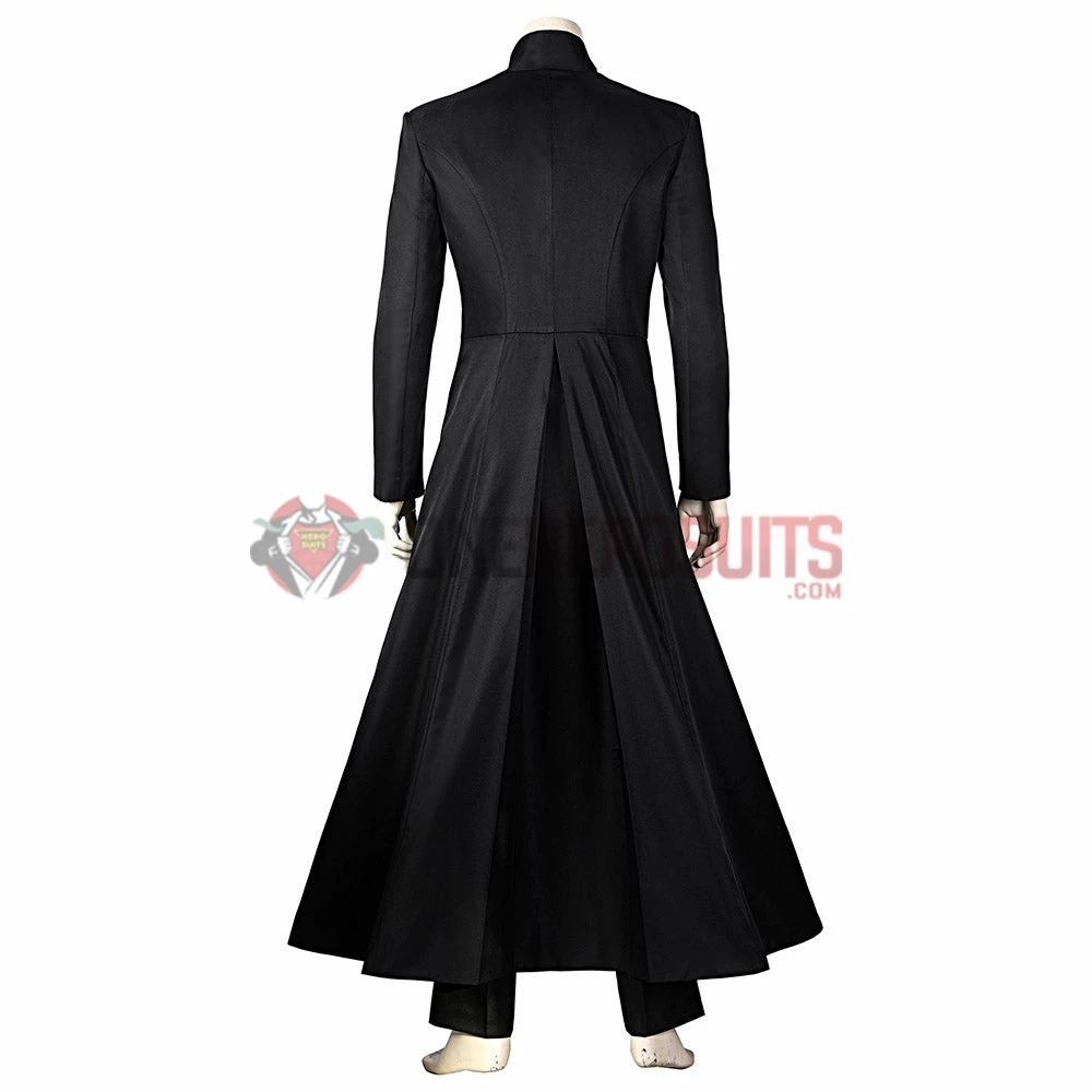 OneHeroSuits The Matrix 2 Cosplay Costume Reloaded Revolutions Neo Black Suit