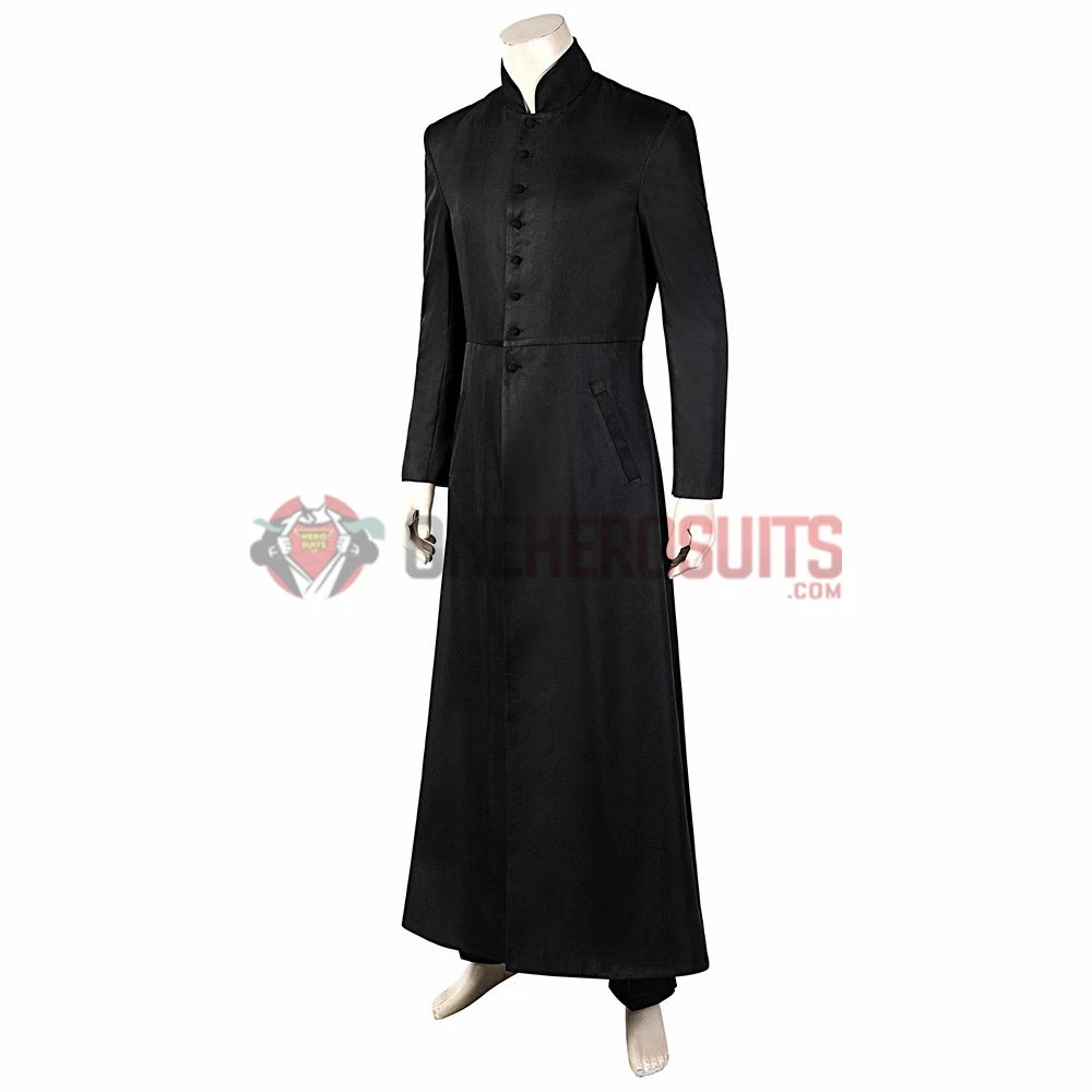 OneHeroSuits The Matrix 2 Cosplay Costume Reloaded Revolutions Neo Black Suit