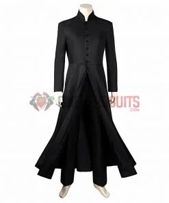 OneHeroSuits The Matrix 2 Cosplay Costume Reloaded Revolutions Neo Black Suit