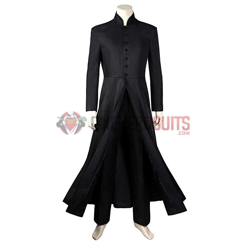 OneHeroSuits The Matrix 2 Cosplay Costume Reloaded Revolutions Neo Black Suit
