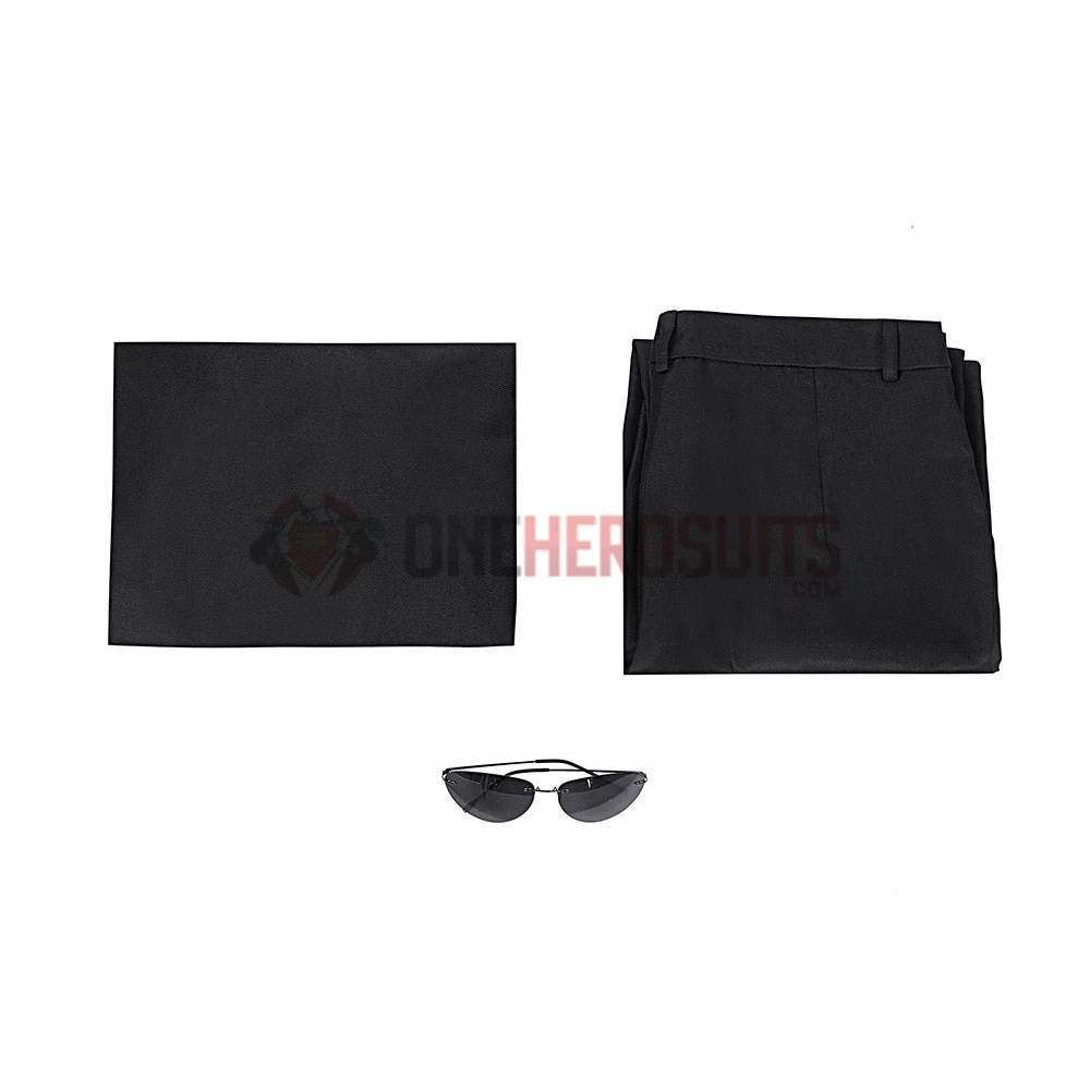 OneHeroSuits The Matrix 2 Cosplay Costume Reloaded Revolutions Neo Black Suit