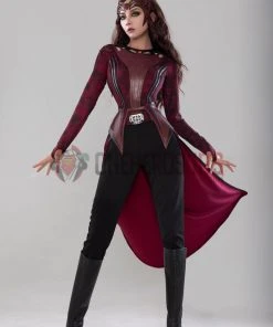 OneHeroSuits Wanda Scarlet Witch Cosplay Costumes In The Multiverse Of Madness Halloween Suits