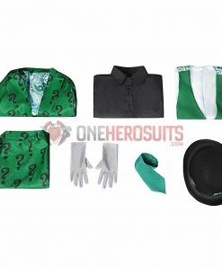OneHeroSuits Edward Nygma Cospaly Costume 1960s Batman Riddler Suit Costumes