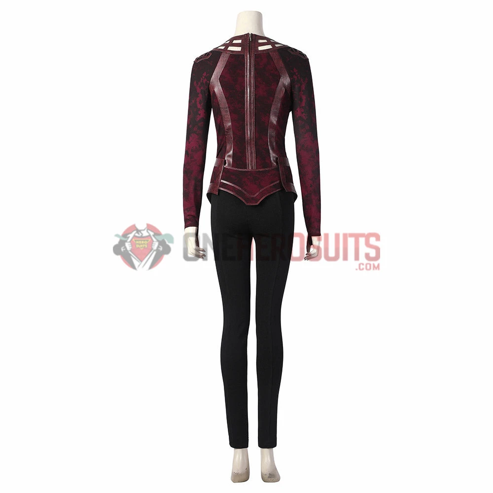 OneHeroSuits Scarlet Witch Wanda Cosplay Costumes Battle Damaged Edition Halloween Suits