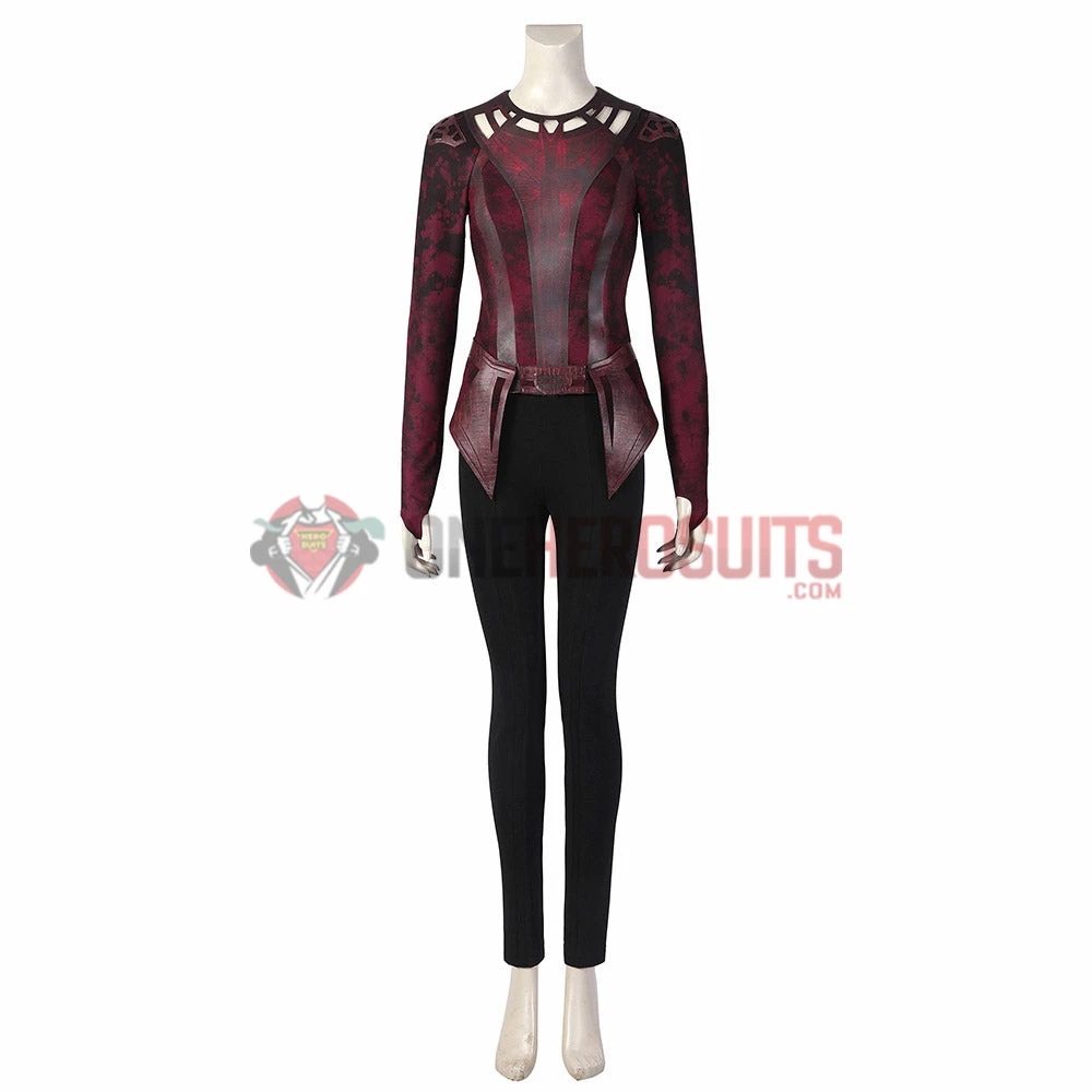OneHeroSuits Scarlet Witch Wanda Cosplay Costumes Battle Damaged Edition Halloween Suits