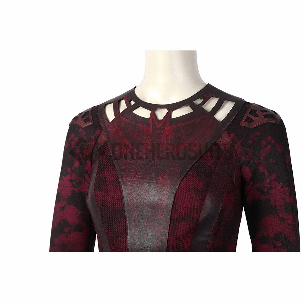 OneHeroSuits Scarlet Witch Wanda Cosplay Costumes Battle Damaged Edition Halloween Suits