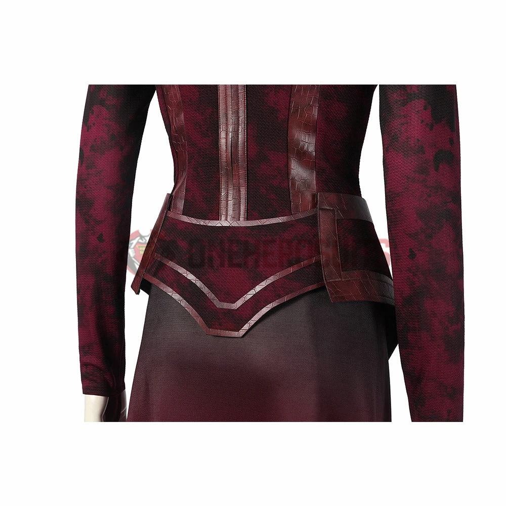 OneHeroSuits Scarlet Witch Wanda Cosplay Costumes Battle Damaged Edition Halloween Suits