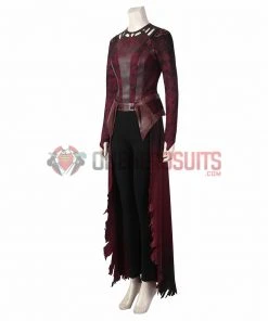 OneHeroSuits Scarlet Witch Wanda Cosplay Costumes Battle Damaged Edition Halloween Suits