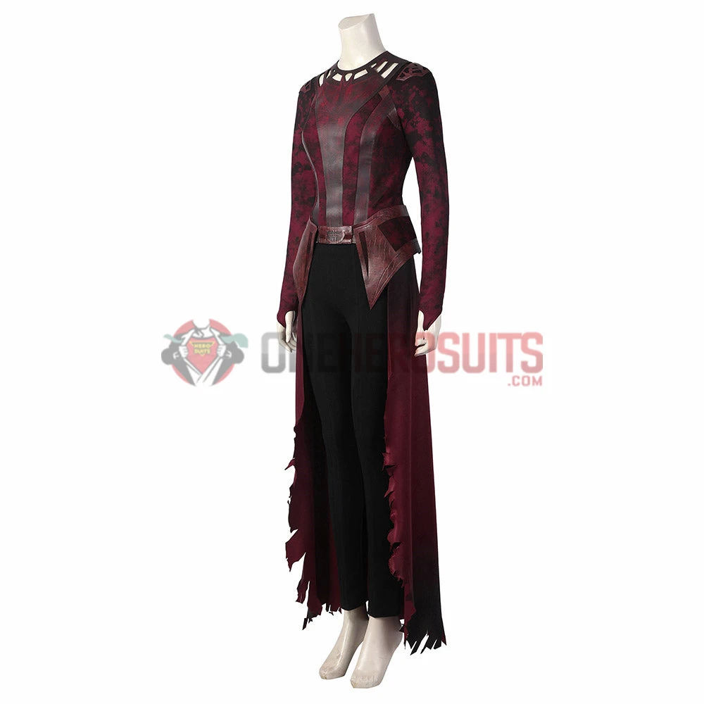 OneHeroSuits Scarlet Witch Wanda Cosplay Costumes Battle Damaged Edition Halloween Suits