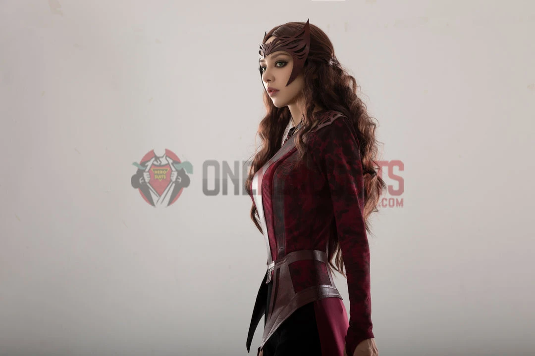 OneHeroSuits Scarlet Witch Wanda Cosplay Costumes Battle Damaged Edition Halloween Suits