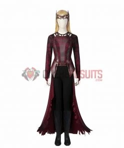 OneHeroSuits Scarlet Witch Wanda Cosplay Costumes Battle Damaged Edition Halloween Suits