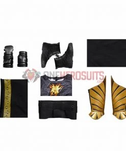OneHeroSuits Black Adam Cosplay Costumes Cotton Jumpsuit With Cloak