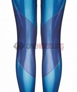 OneHeroSuits Costumes Metroid Cosplay Costume Samus Aran Blue Jumpsuits