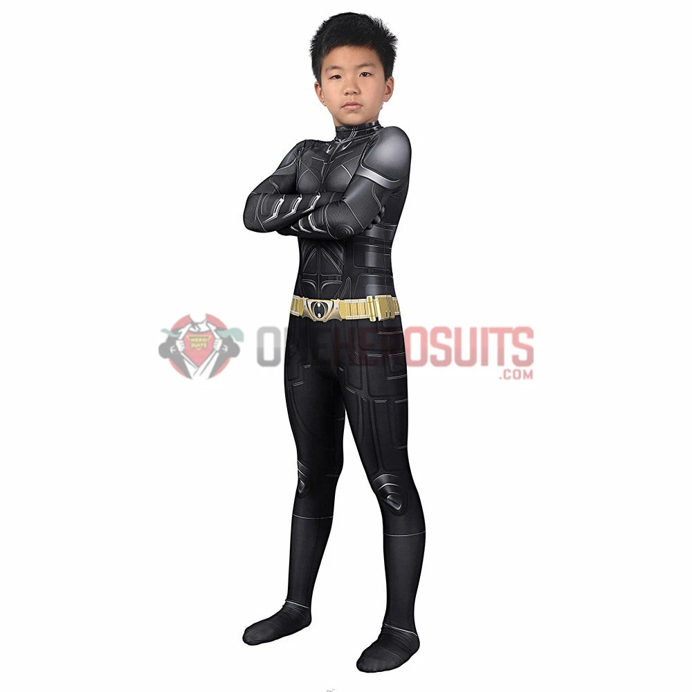 OneHeroSuits Entry-level Cosplay Bodysuit & Zentai Kids Batman Bruce Wayne Cosplay Suit The Dark Knight Rises Spandex BodySuit