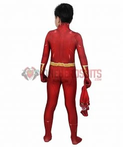 OneHeroSuits Kids Flash Season 5 Cosplay Suit Barry Allen Spandex BodySuit