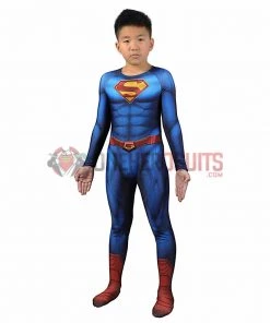 OneHeroSuits Kids Cosplay Kids Superman And Lois Cosplay Suit Superman Spandex BodySuit