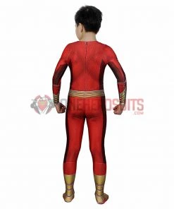OneHeroSuits Kids Shazam Cosplay Suit Fury Of The Gods Spandex BodySuit Entry-level Cosplay Bodysuit & Zentai