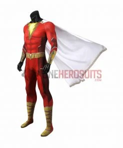 OneHeroSuits Shazam 2 Fury Of The Gods Cosplay Costume 3D Printed Jumpsuits With Cloak
