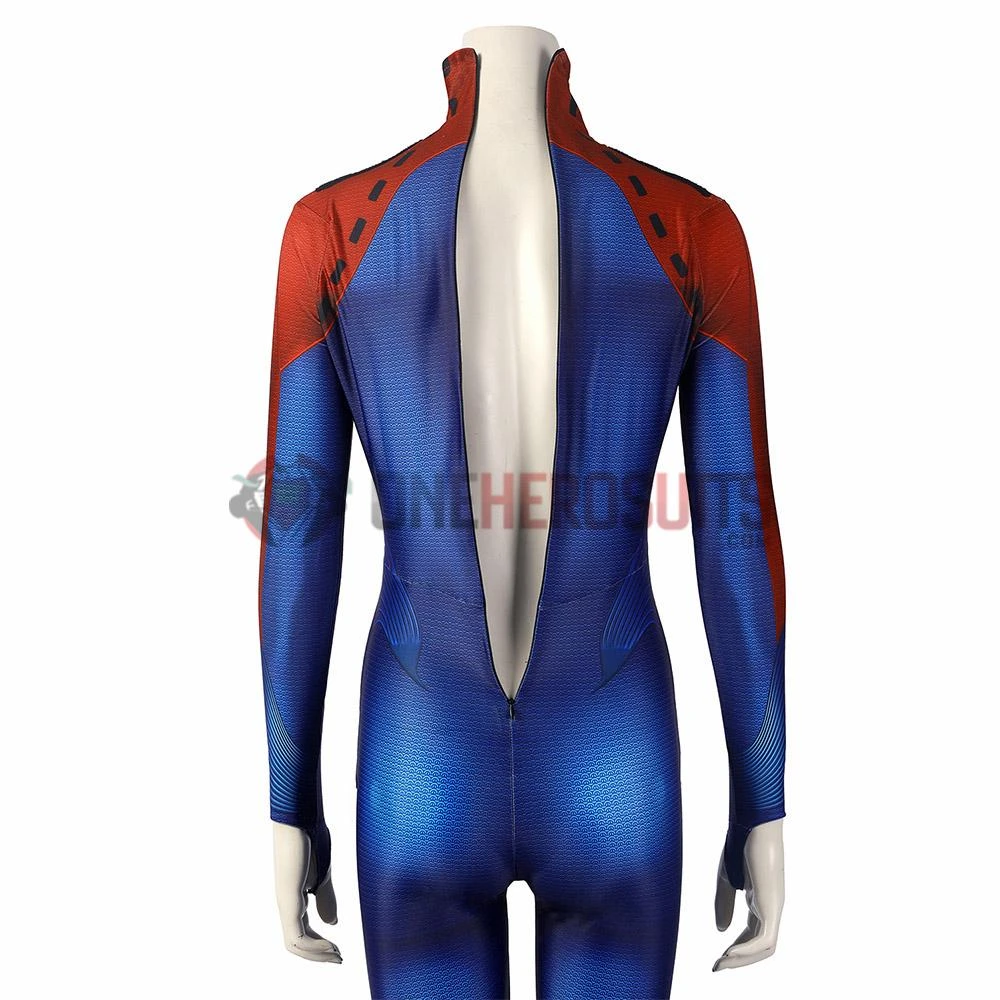 OneHeroSuits Costumes Supergirl Kara Zor-El Cosplay Costume 3D Printed Jumpsuits With Cloak