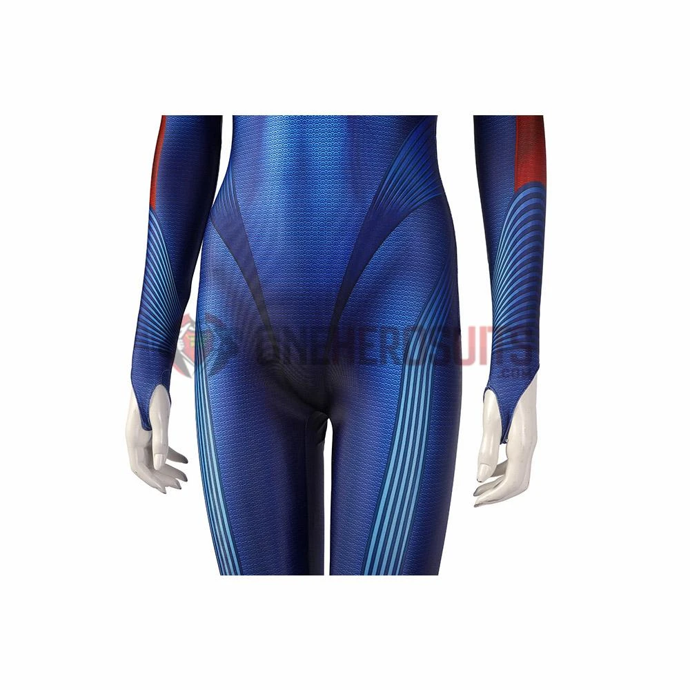 OneHeroSuits Costumes Supergirl Kara Zor-El Cosplay Costume 3D Printed Jumpsuits With Cloak