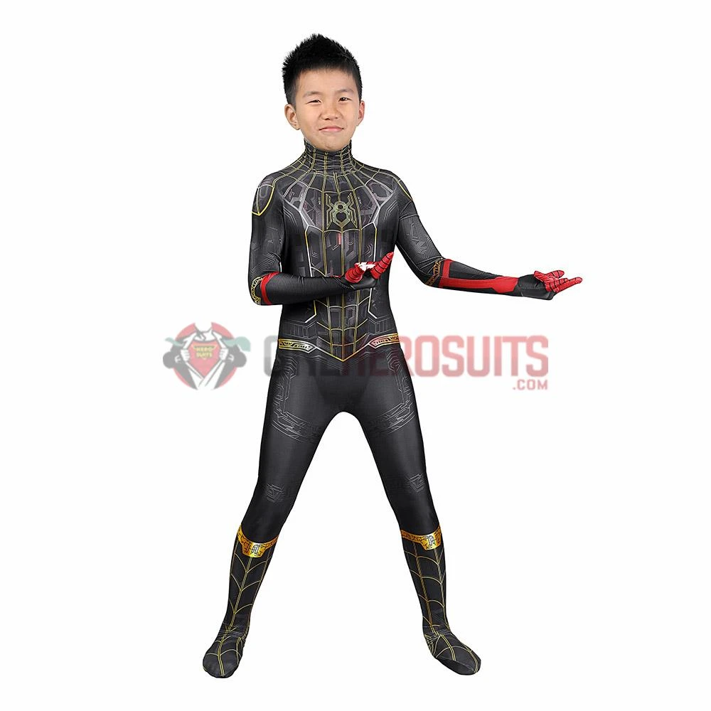 OneHeroSuits Zentai/Jumpsuit Kids Peter Parker Cosplay Suit Spider-Man 3 No Way Home Spandex BodySuit