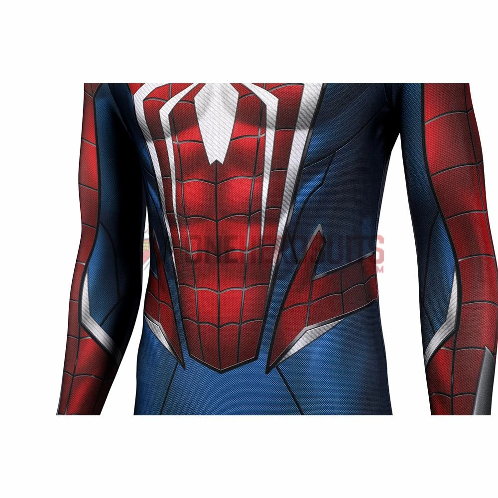 OneHeroSuits Spiderman 2 PS5 Cosplay Costumes Peter Parker Printed Jumpsuits