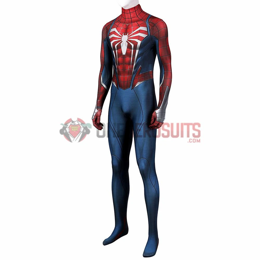 OneHeroSuits Spiderman 2 PS5 Cosplay Costumes Peter Parker Printed Jumpsuits