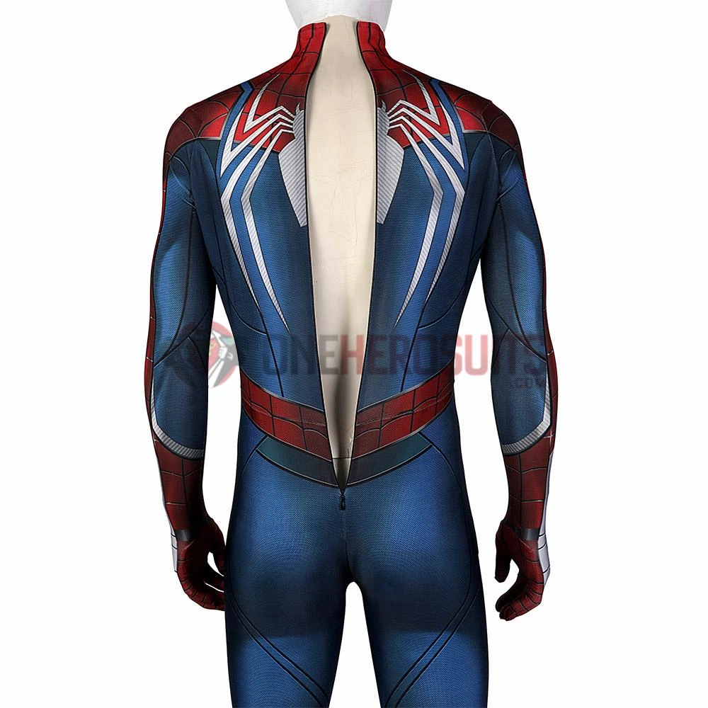 OneHeroSuits Spiderman 2 PS5 Cosplay Costumes Peter Parker Printed Jumpsuits