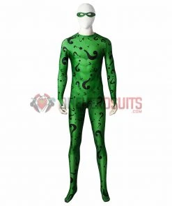OneHeroSuits Batman Forever Riddler Cosplay Costume Jim Carrey Edition 3D Printed Jumpsuits