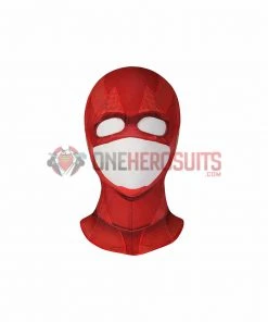 OneHeroSuits Costumes The Flash S8 Spandex Cosplay Bodysuit With Gold Boots