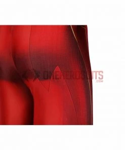 OneHeroSuits Costumes The Flash S8 Spandex Cosplay Bodysuit With Gold Boots