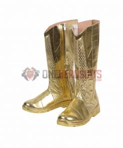 OneHeroSuits The Flash S8 Spandex Bodysuit Version Gold Boots Costumes