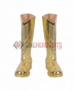 OneHeroSuits The Flash S8 Spandex Bodysuit Version Gold Boots Costumes