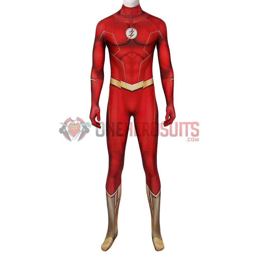 OneHeroSuits The Flash S8 Cosplay Costumes Barry Allen 3D Printed Bodysuit
