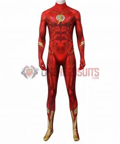 OneHeroSuits Costumes The Flash Cosplay Costume Barry Allen 3D Printed Jumpsuit