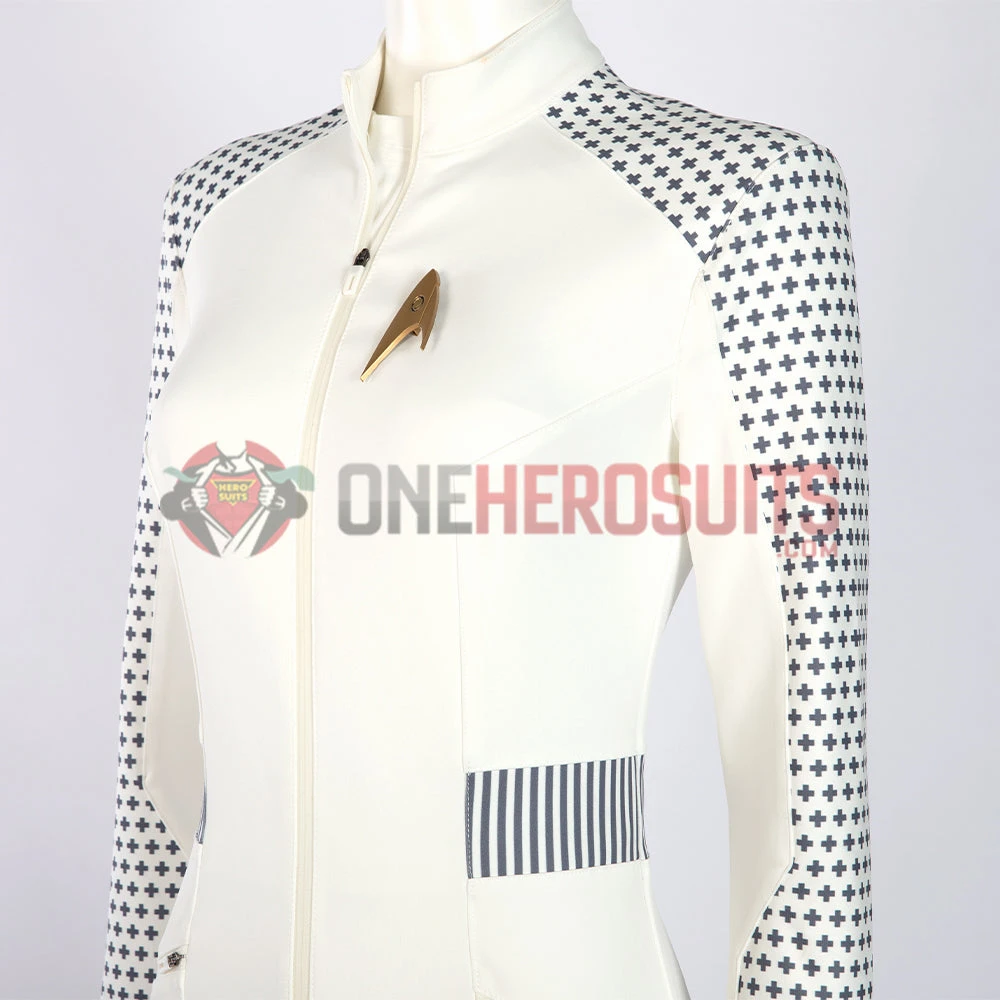 OneHeroSuits Star Trek Cosplay Costumes Nurse Chapel White Top Level Suits