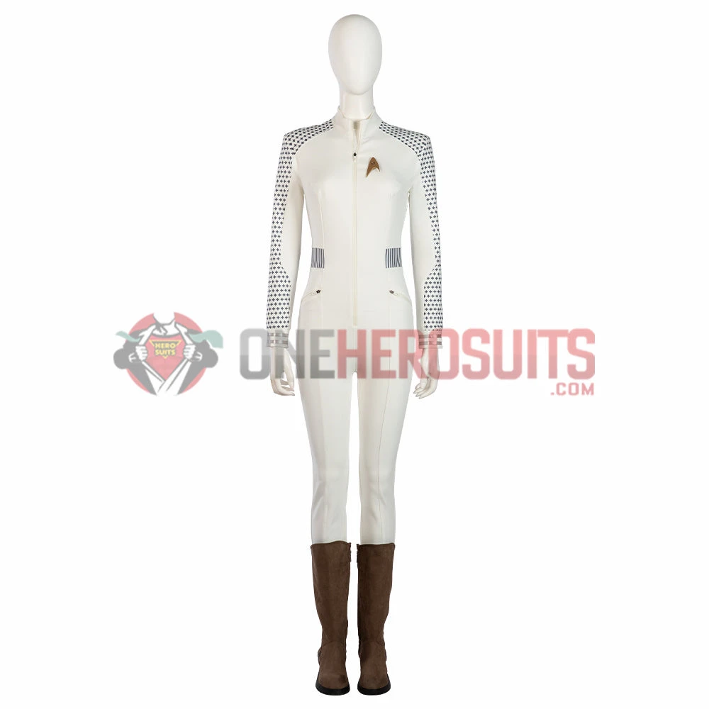 OneHeroSuits Star Trek Cosplay Costumes Nurse Chapel White Top Level Suits