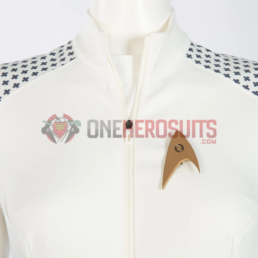 OneHeroSuits Star Trek Cosplay Costumes Nurse Chapel White Top Level Suits