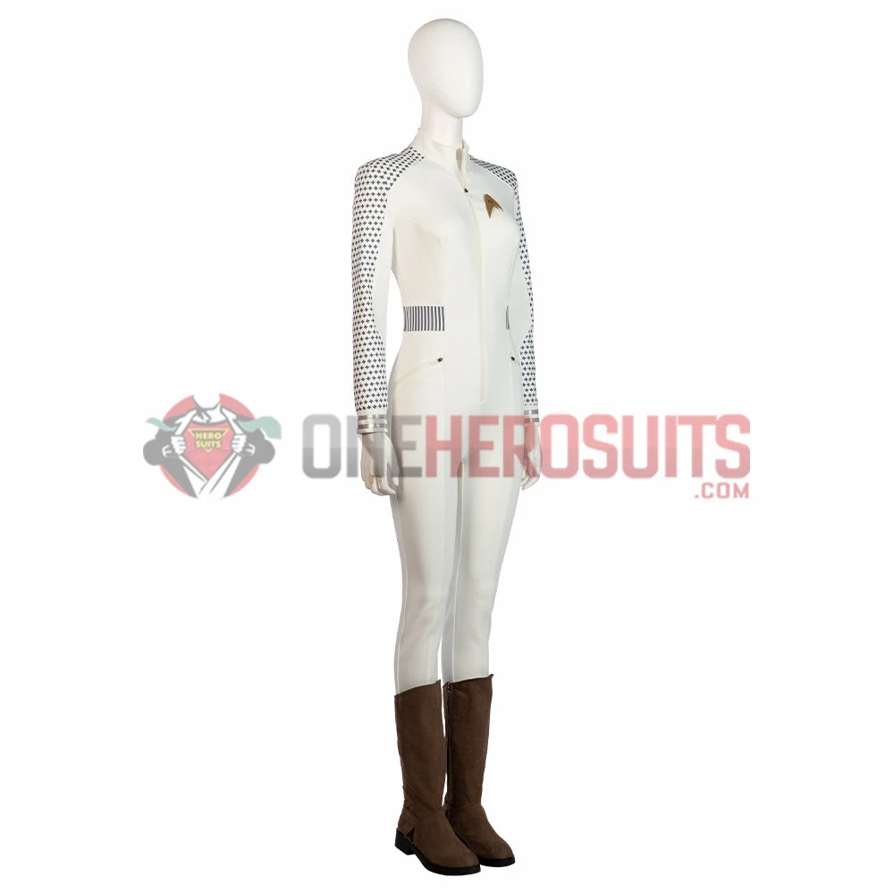 OneHeroSuits Star Trek Cosplay Costumes Nurse Chapel White Top Level Suits