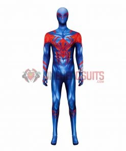 OneHeroSuits Spiderman Across The Spider-Verse Cosplay Costumes Blue Spider Bodysuit