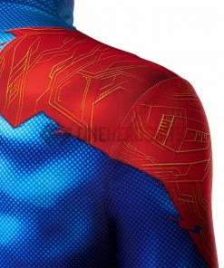 OneHeroSuits Spiderman Across The Spider-Verse Cosplay Costumes Blue Spider Bodysuit