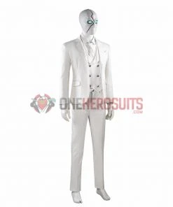 OneHeroSuits Mr Knight Cosplay Costumes Moon Knight Top Level White Suits